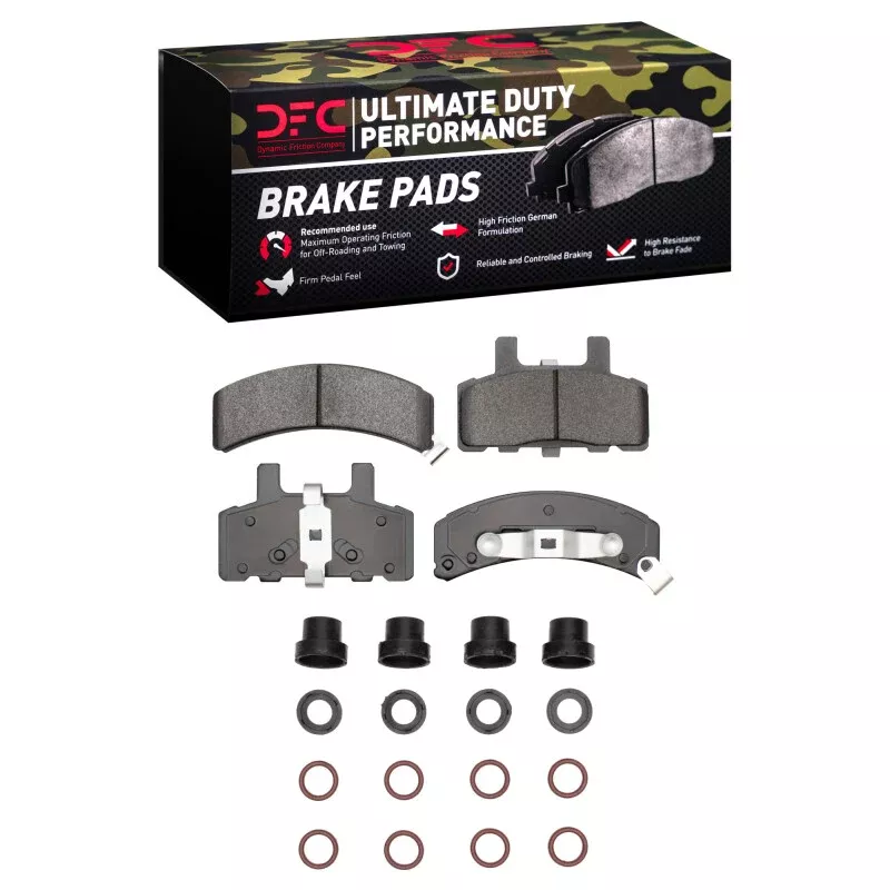 DFC 88-02 Cadillac DeVille Front Ultimate Duty Performance Brake Pads and Hardware Kit